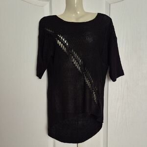 Elegant Black Knit Sweater